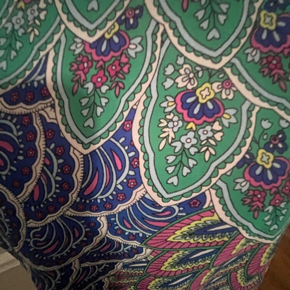 Chaus Women’s Sz M Blouse Dolman Sleeve Smocked Waist Vibrant Airy Stretch Waist - Picture 5 of 8